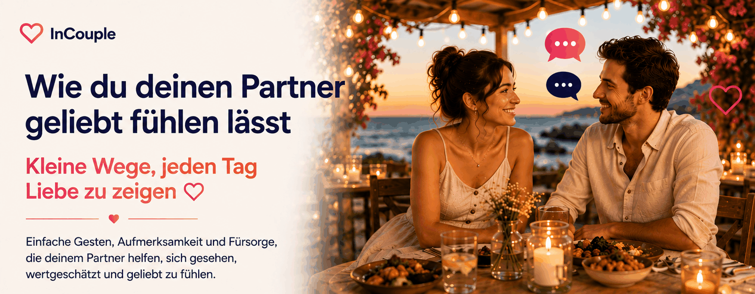 Wie du deinem Partner das Gefühl gibst, geliebt zu werden