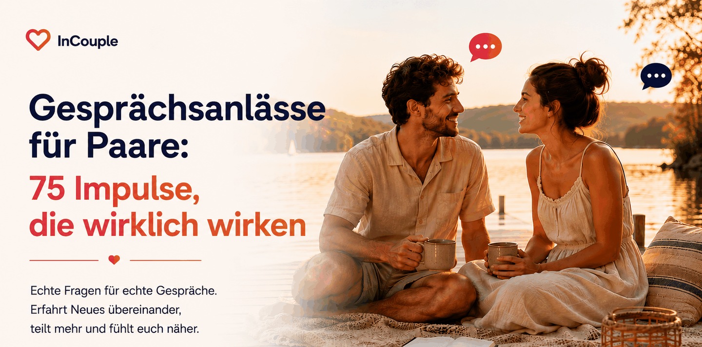 Paar genießt ein natürliches Gespräch nach dem Abendessen