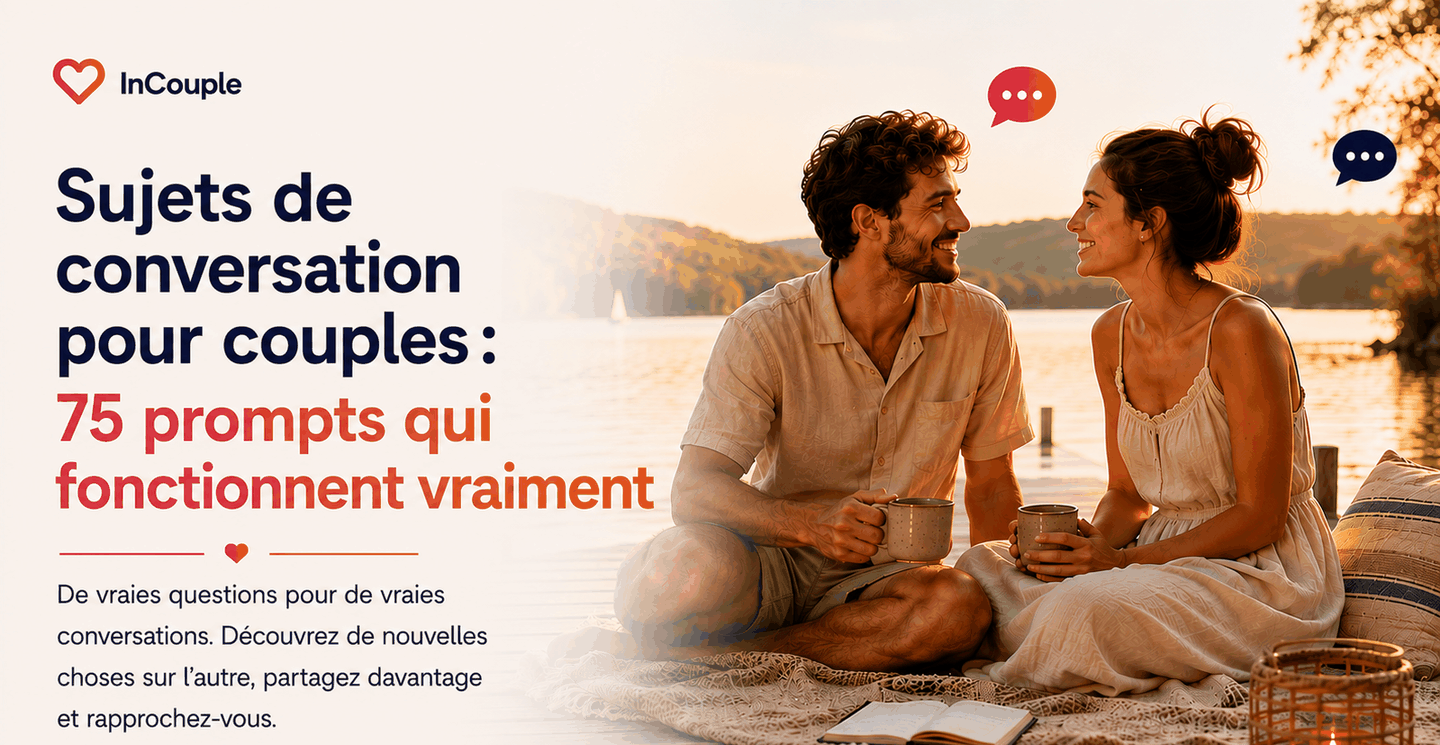 Couple échangeant naturellement après le dîner
