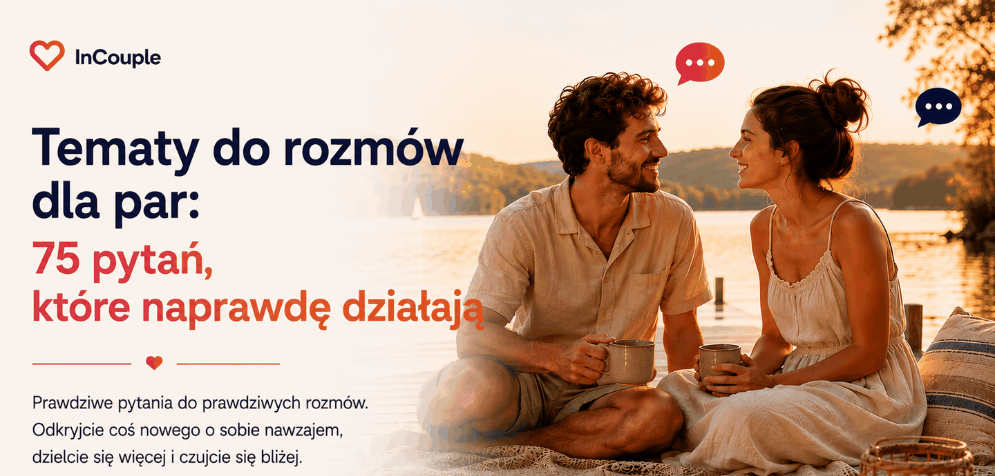 Para prowadzi naturalną rozmowę po kolacji