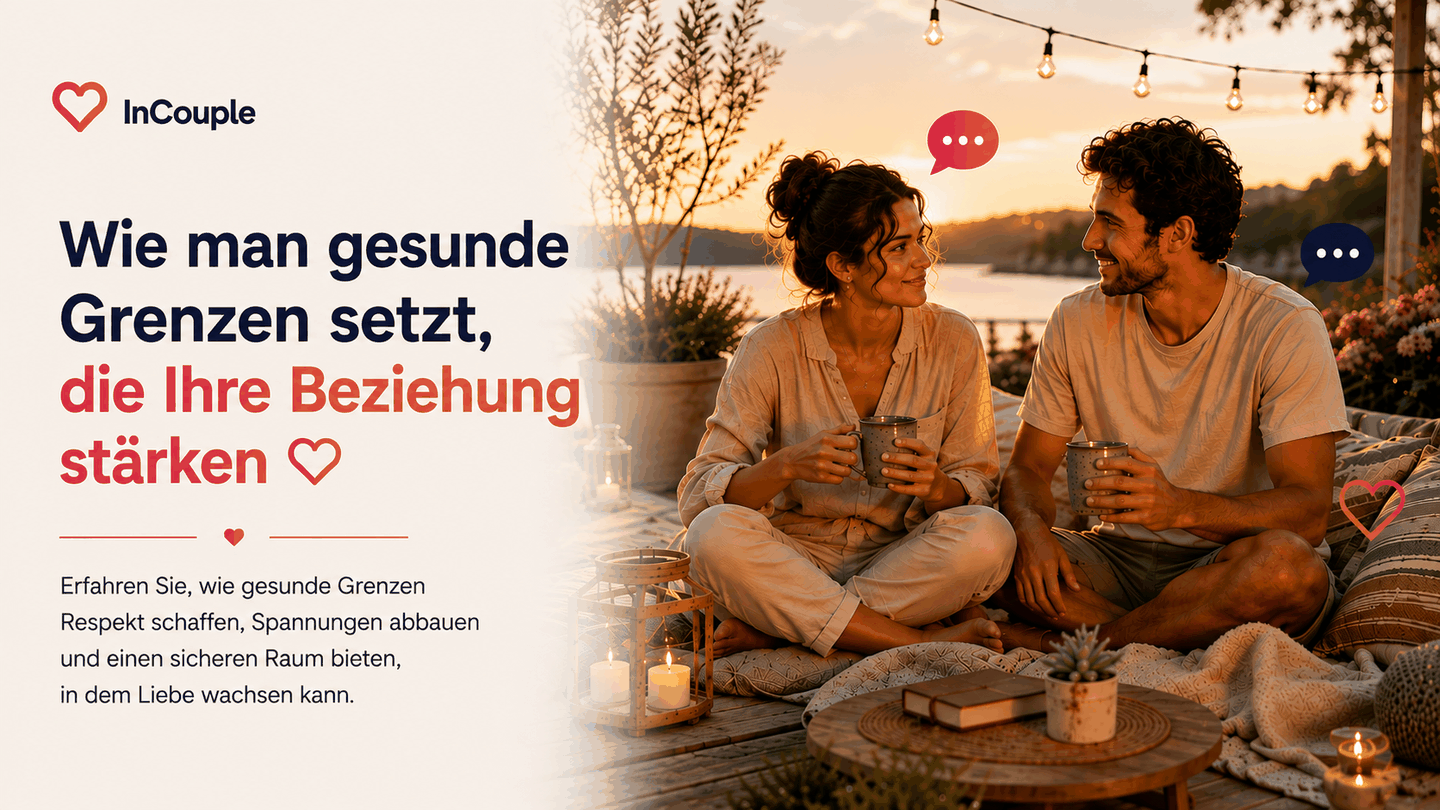 Paar spricht warm und respektvoll über gesunde Grenzen in der Beziehung