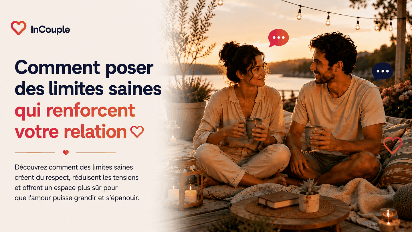 Couple parlant avec chaleur et respect des limites saines dans la relation