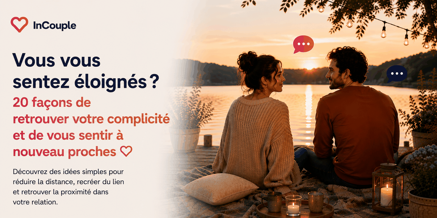 Couple retrouvant doucement sa proximité après une période de distance émotionnelle