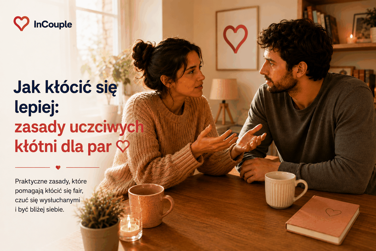 Para spokojnie i z szacunkiem rozmawia o nieporozumieniu