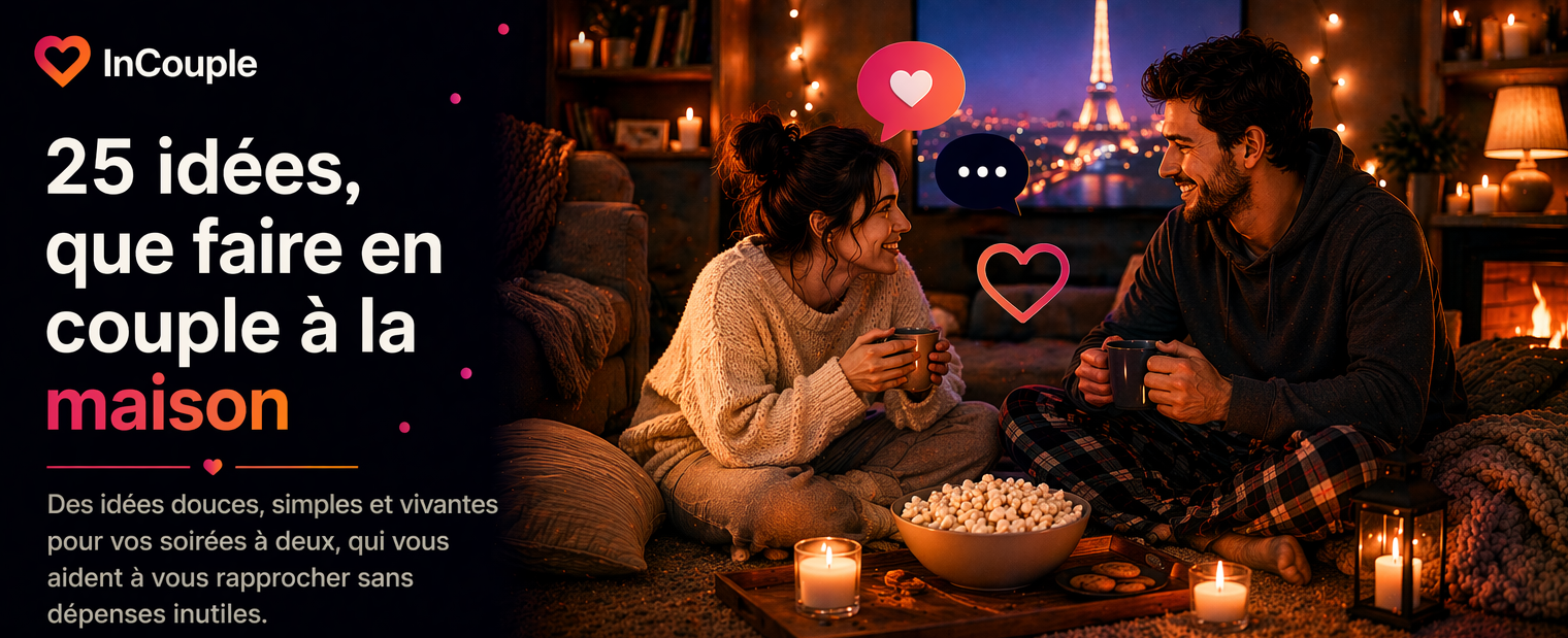 25 idées à faire en couple à la maison