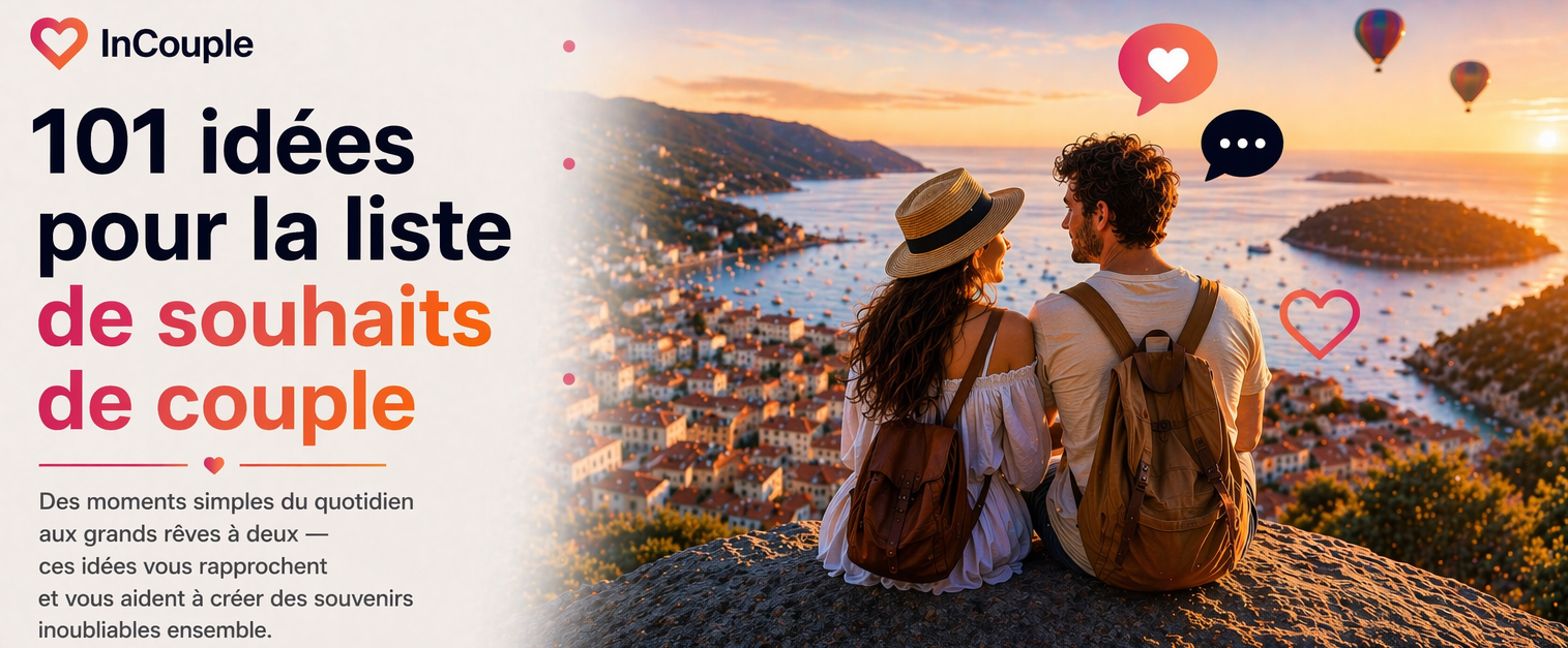 101 idées de bucket list pour couple